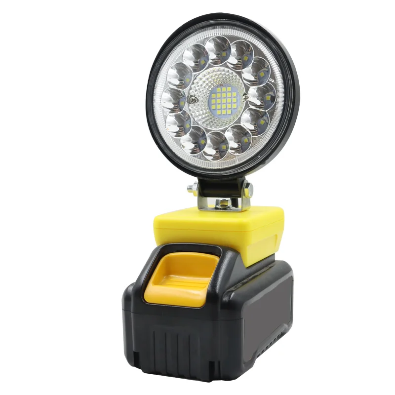 Description Picture 6 of item4 Inch Car LED Work Lights Flashlights Electric Torch Spotlight For Dewalt XR FlexVolt 18V 20V 60V Li-ion Battery USB Power Bank