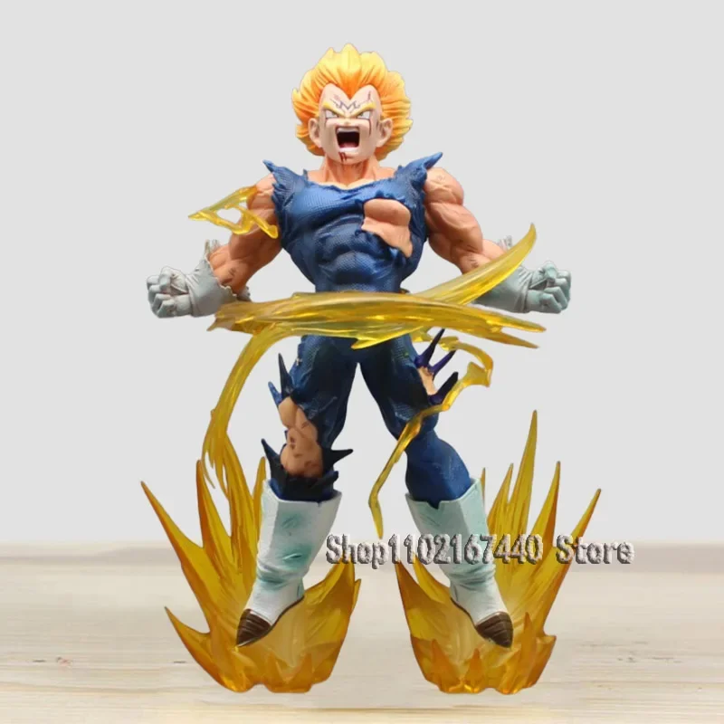 

26cm Burst Vegeta Figures PT Dragon Ball Z Figurines Majin Vegeta Vs Buu Fat Figure Dbz Statue PVC Collection Manga Model Toys