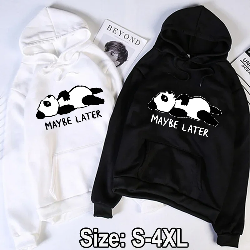 

Cute Panda Hoodie Fashion Cartoon for Men Women Casual Pullover Hooded Autumn Sweatshirt Couple Pullover Street Wear Tops Male