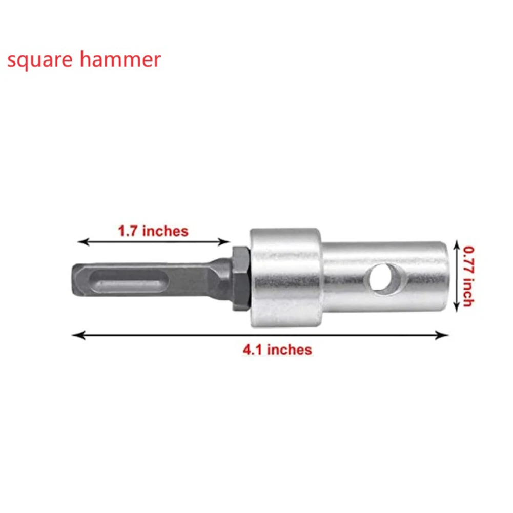 

1pcs Round Hex Shank Hammers Adapter Drill Bit Adapter Arbor For Electric Hammer Silver Steel Power Tools Accessories