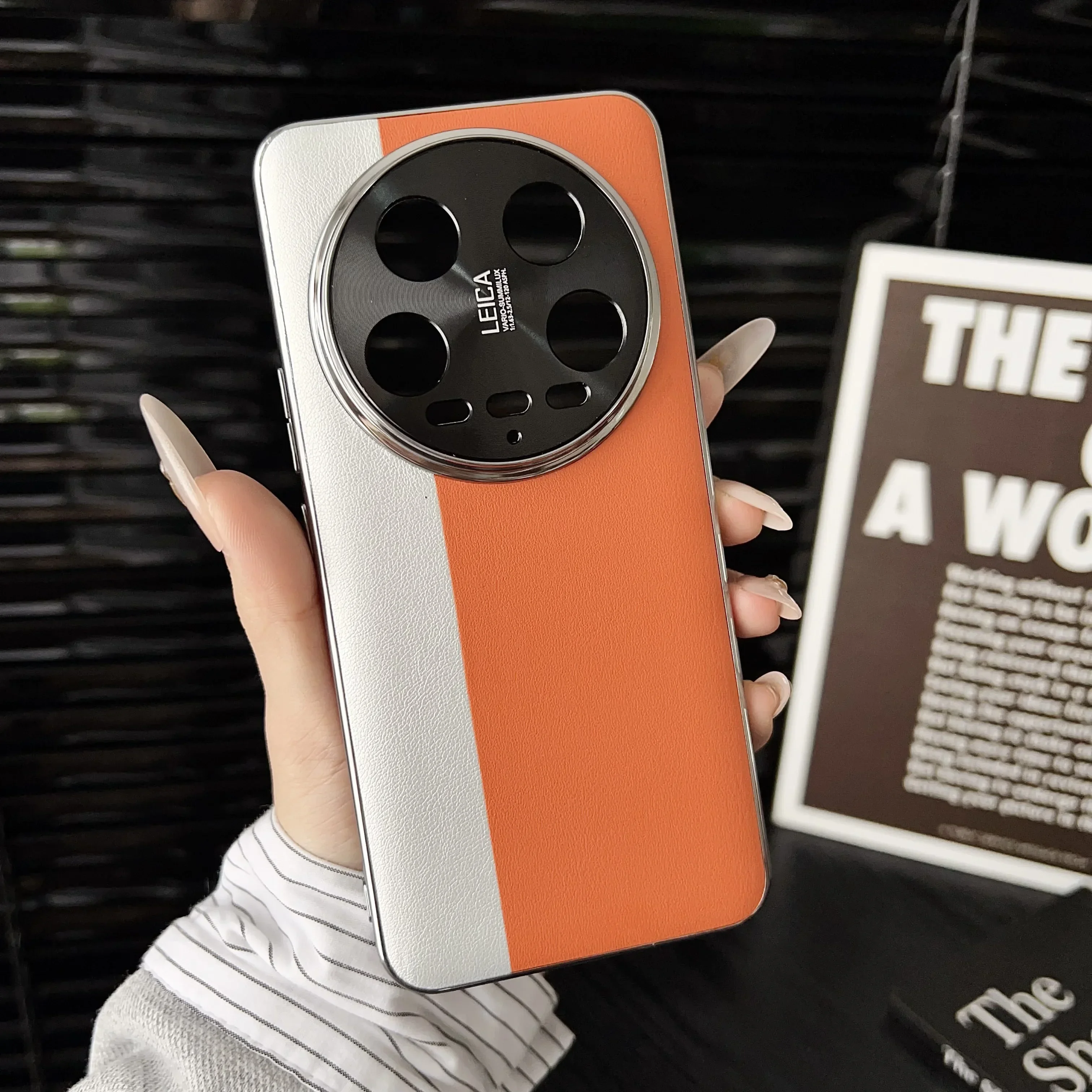 Luxury Ultra-Thin Matte Contrasting Leather Shockproof Protection Case