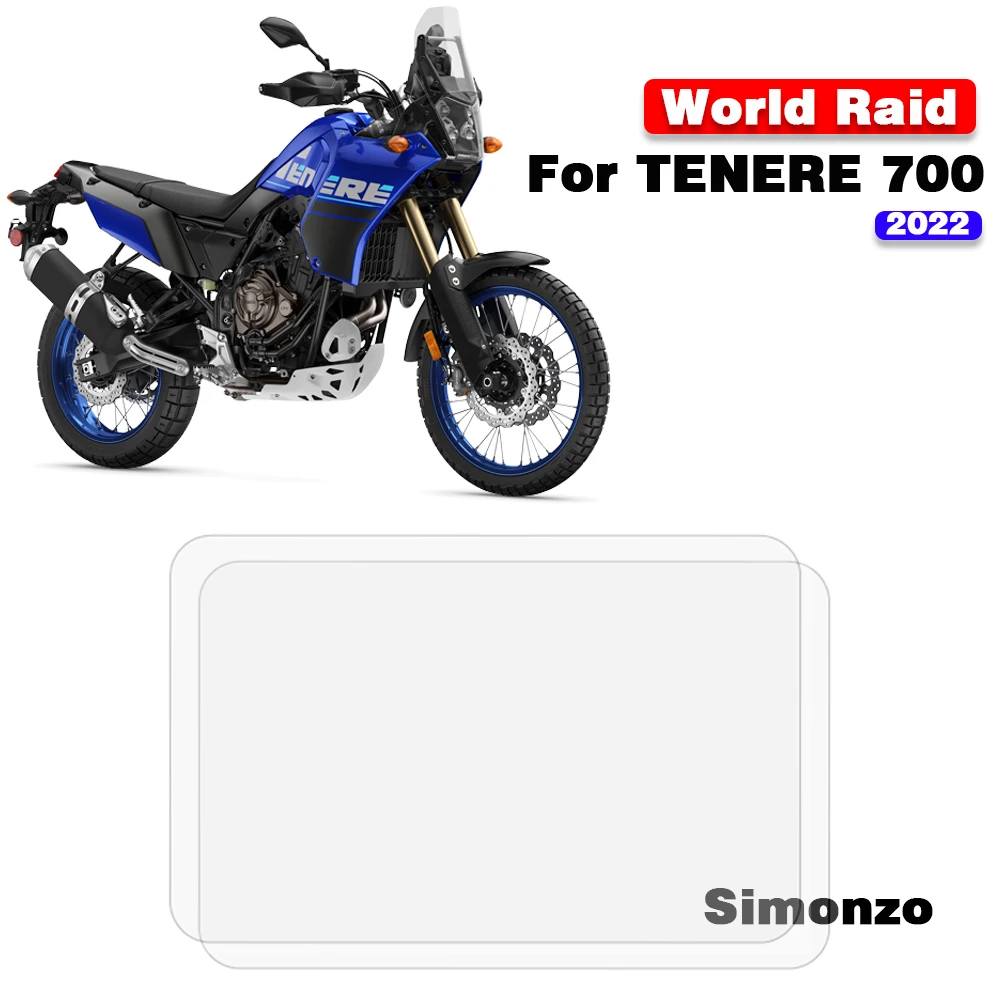 T700 Dashboard Screen Protector TENERE 700 World Raid TFT LCD Dashboard Protective Film For YAMAHA
