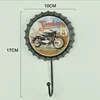 Cafe Wall Hooks Decorative Bar Decoration Hook Retro Beer Bottle Iron Hanging Coat Hanger Cute Home Decor Bar Accessories 2