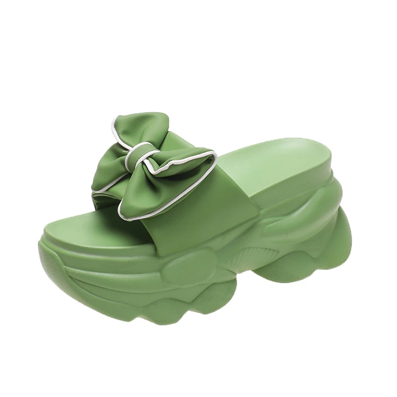 Sandal Chunky Wanita 9CM Sepatu Wedges Platform Tinggi Musim Panas