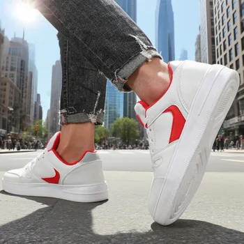 أحذية رياضية كاجوال للرجال تصميم بسيط أحذية منصة تصميم بسيط أحذية رجالية شعبية Sapatos مقاس كبير 39-46 5