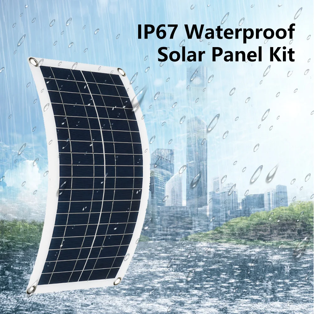 1000W Solar Panel 12V Solar Cell 100A Controller Solar Plate Kit For Phone RV Car Caravan Home Camping Outdoor Battery