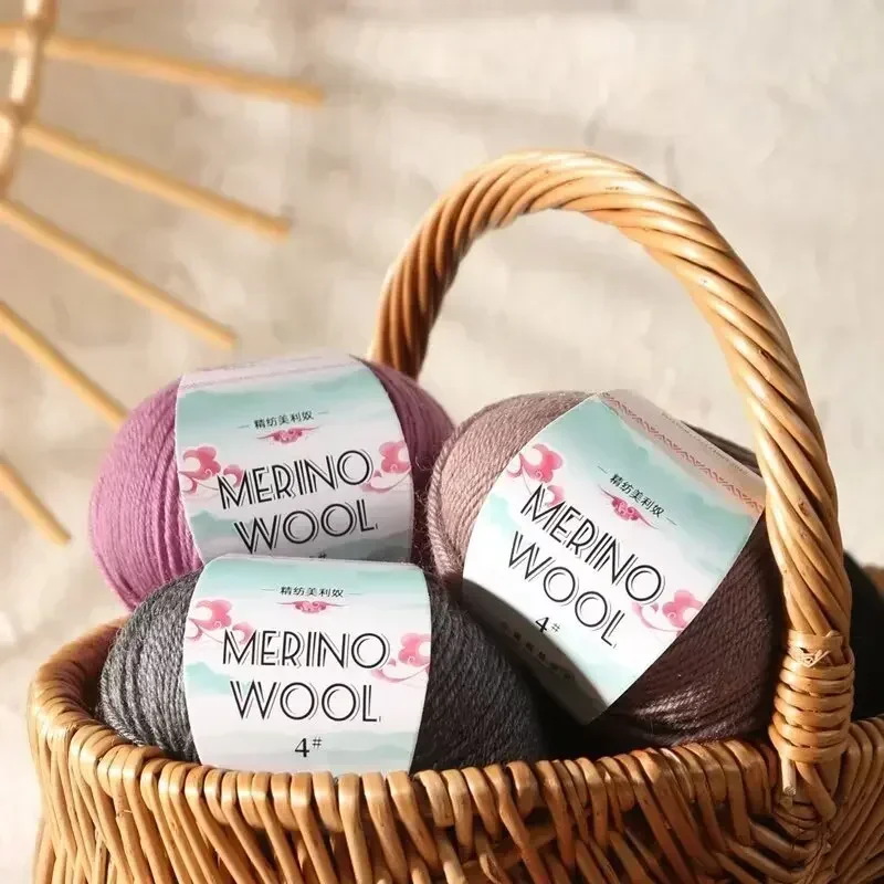Soft 50g Merino Wool Yarn Ball – Ideal for DIY Knitting and Crocheting Sweaters and Scarves 4