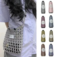 100g Fine Gold Silver Yarn Core-spun Wires Shiny Crochet Steel Wire Ball Thread Metallic Hand-woven DIY Handbag Purse Needlework 2