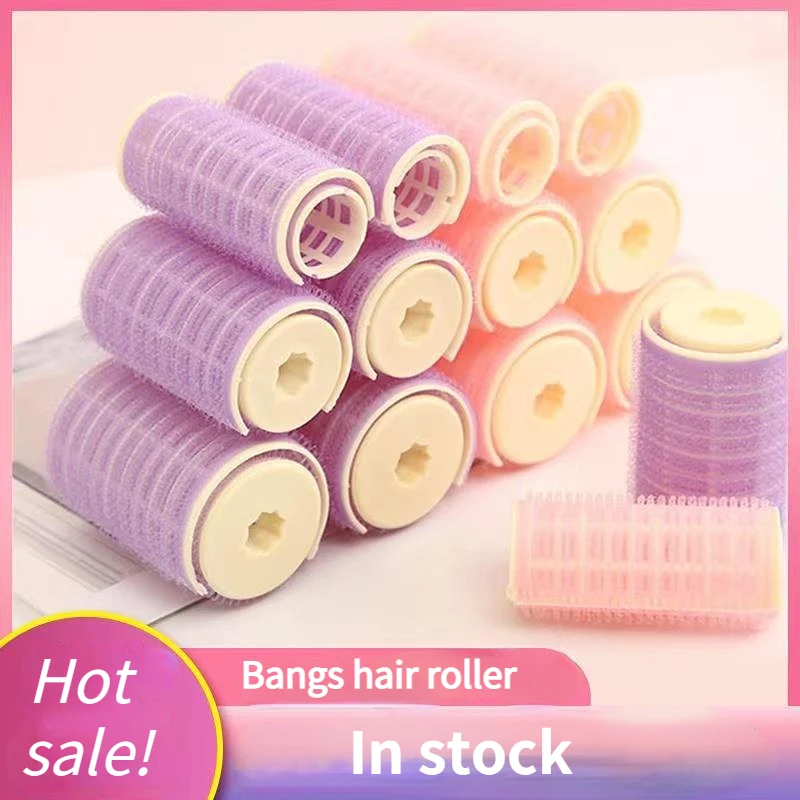 2PcsHairRollersBangsCurlersPlasticSelfadhesiveHairCurlerMagicCurlingHairdressing