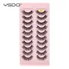 YSDO – faux cils en vison 3d, 10 paires, extension de cils, volume, naturel, moelleux