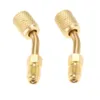 2pcs R410A Adapter 5/16" SAE Female Quick Couplers to 1/4" SAE Male Flare with Thimble Mini Split System 1
