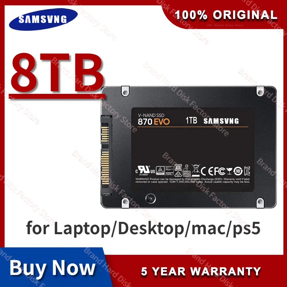 8TB 870 EVO wewn trzny dysk p przewodnikowy dysk twardy SSD 2 5 Cal 8tb-870-evo-wewn-trzny-dysk-p-przewodnikowy-dysk-twardy-ssd-2-5-cal