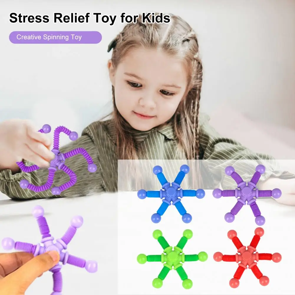 

Unique Shape Creating Fidget Toy Telescopic Tube Fidget Spinner Stretch Toy for Kids Adults Relief for Boredom Stress Finger