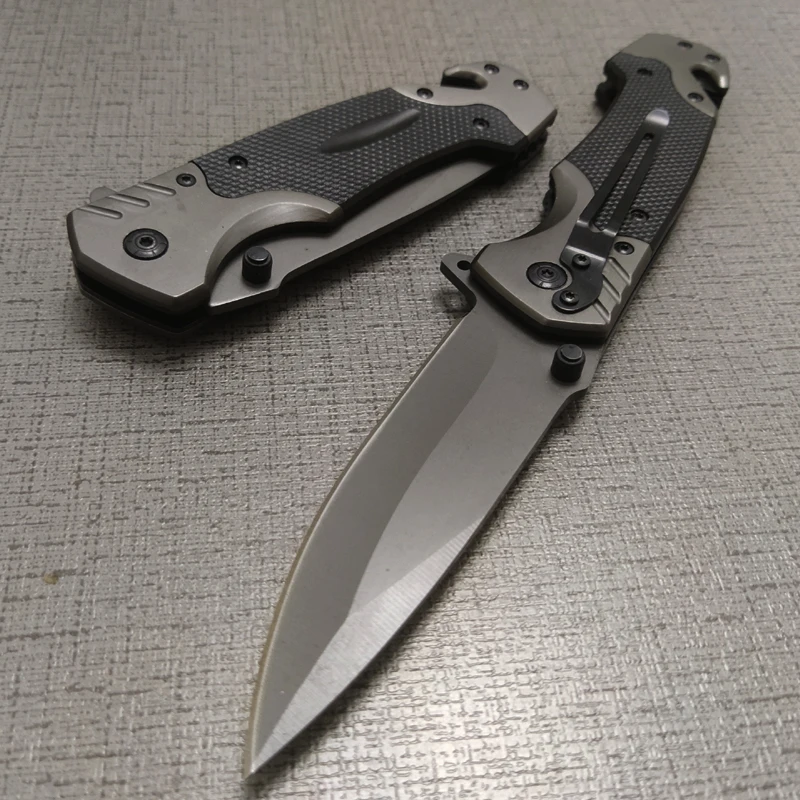 Cuchillo de supervivencia profesional 5CR15 mov, navaja táctica plegable de bolsillo de acero con Clip, regalo perfecto para acampar al aire libre