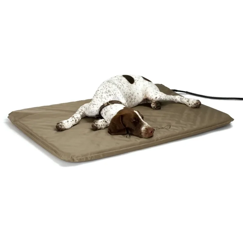 

K&H Pet Products Lectro-Soft Outdoor Heated Pet Bed Tan Large 25 X 36 Inches