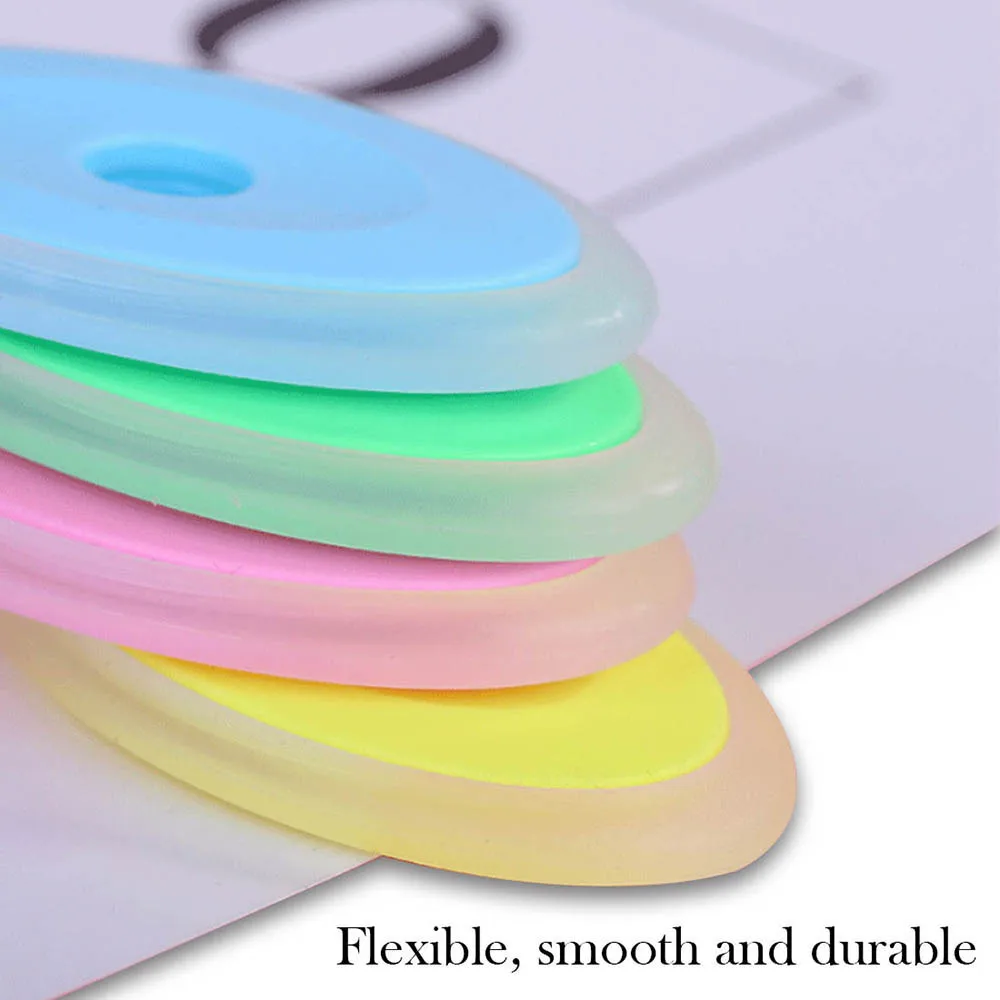 4 Pcs Neutral Erasable Pen Rubber Oval Eraser Children Students Stationery Gifts
