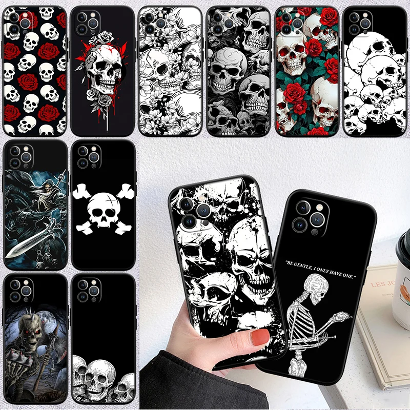 Skeleton Skull Design Phone Case