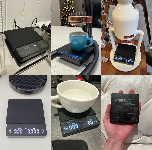 Digital Scales Usb Rechargeable Coffee Scale Espresso Scale - Temu