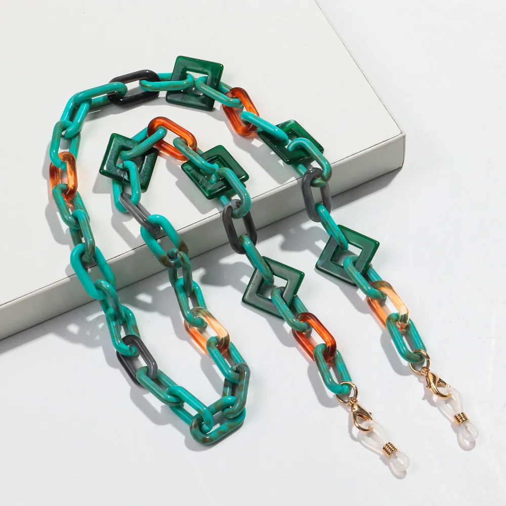 Chaîne De Lunettes En Acrylique Colorée : Lanière Légère Pour Lunettes De Soleil Et Masque - France