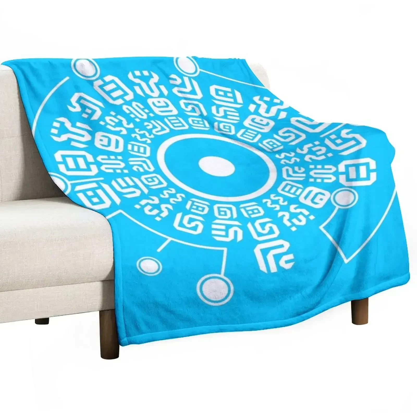

Sheikah Rune Throw Blanket Fashion Sofas Decorative Beds Picnic Blankets