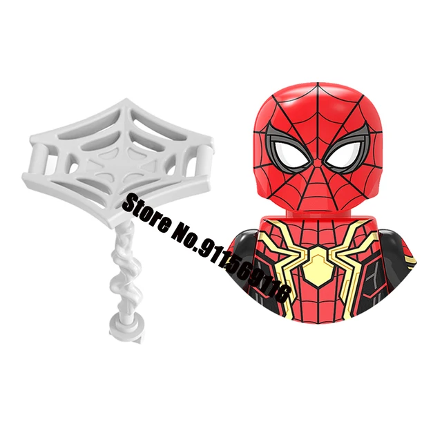 Brand DISNEY Spiderman Spider-Gwen Building Block Doctor Octopus Mysterio Miles Morales Lizard Electro Action Figure Kid Toys M-XP419