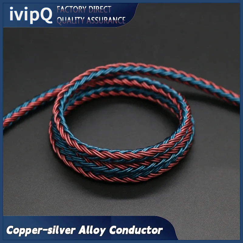 ivipQ 16 コア銅銀合金イヤホンアップグレードケーブル 2.5/3.5/4.4