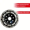 Diamond cup Concrete Grinding wheel 125mm 100mm Double Row Diamond Angle Grinder Cup Disc for Concrete Stone Ceramic Turbo