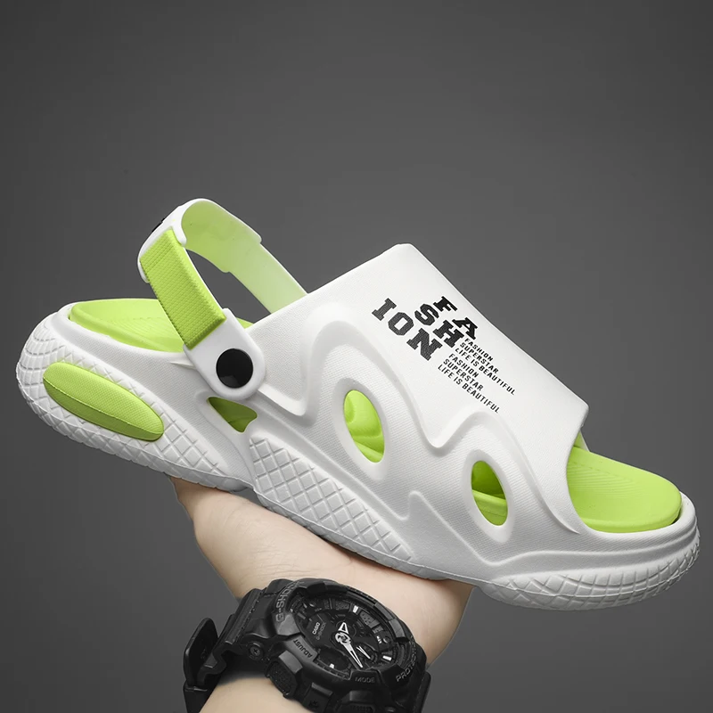 Soft Slippers Anti Slip Sandals Closed Toe Sandals Indoor Outdoor Bathroom Unisex Men's