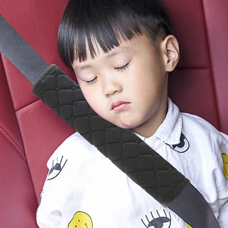 EAFC Baby Children Safety Strap Thick Plush Fabric Car Seat Belts