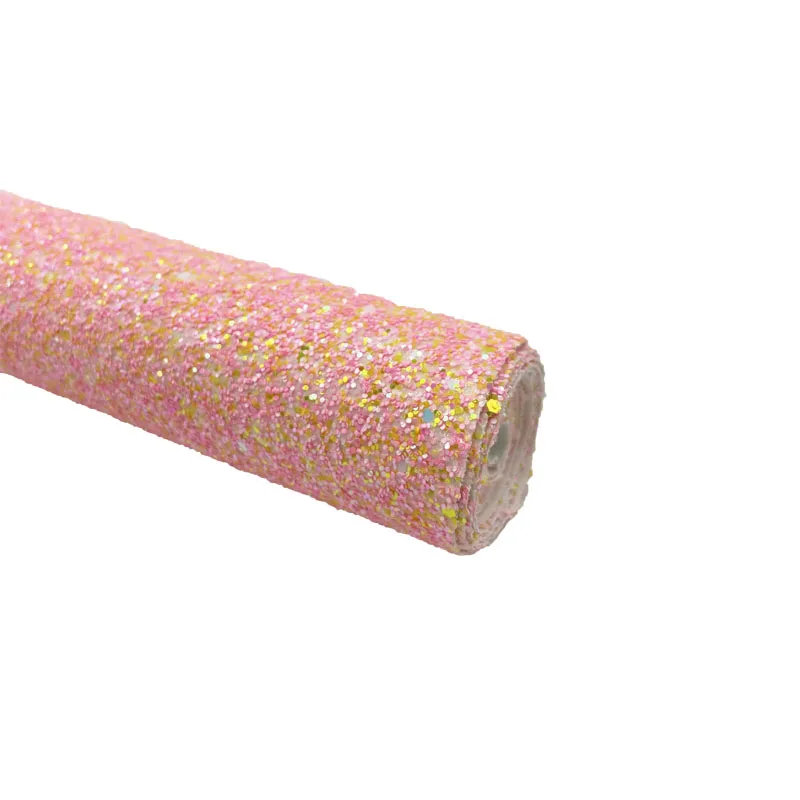 30*135cm New Glitter Leather Sheets Ribbon For Decoration DIY Handmade Bows