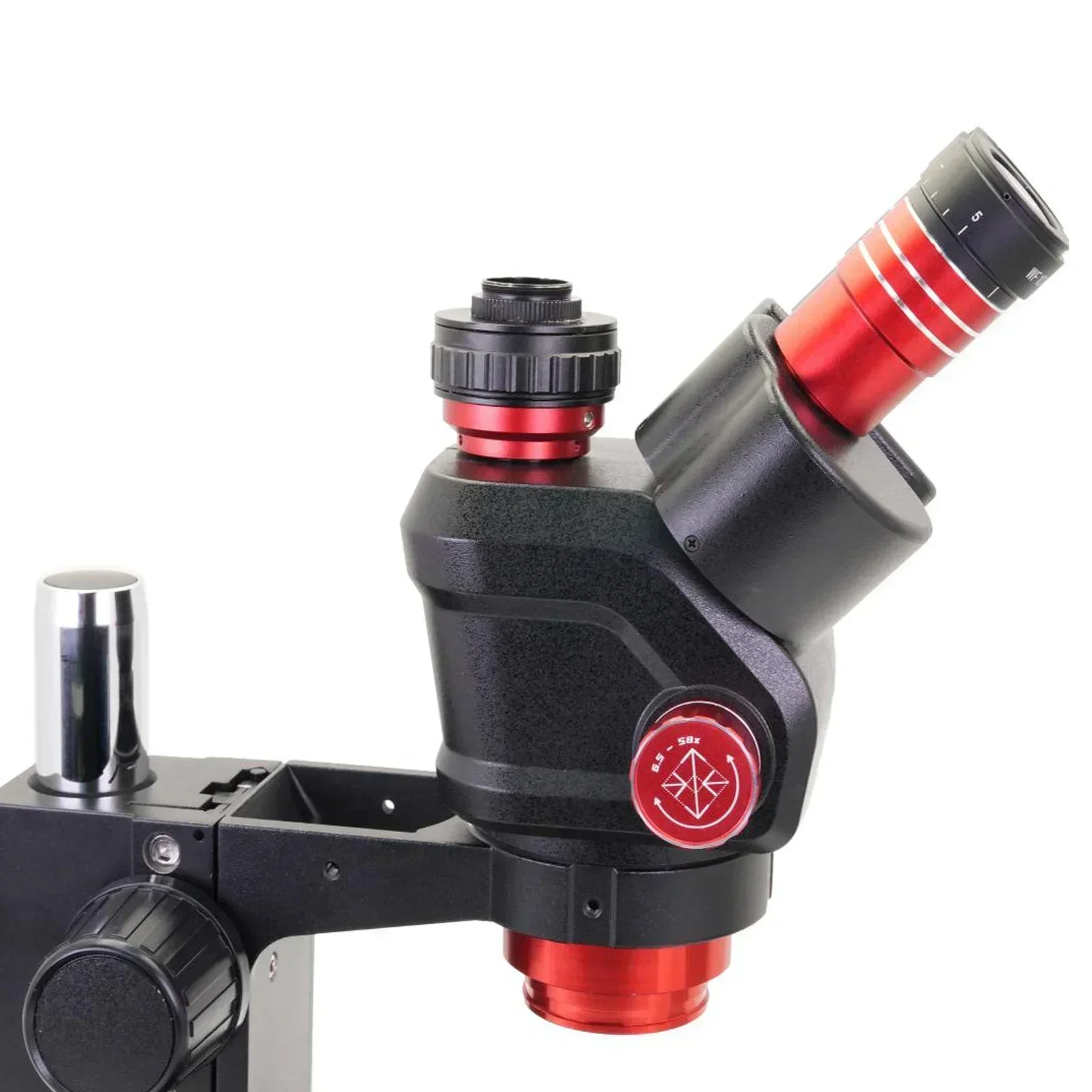 YCS 6558S 울트라 HD 삼안 현미경, 대형 베이스 6.5-58 줌 4K 카메라, 휴대 전화 PCB 용접 현미경 도구 세트