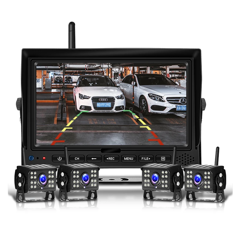 DC 12-24V   ī޶ ý, 7 ġ LCD ũ ڴ ŰƮ,  Ĺ ,  Ʈ ڵ  ī޶