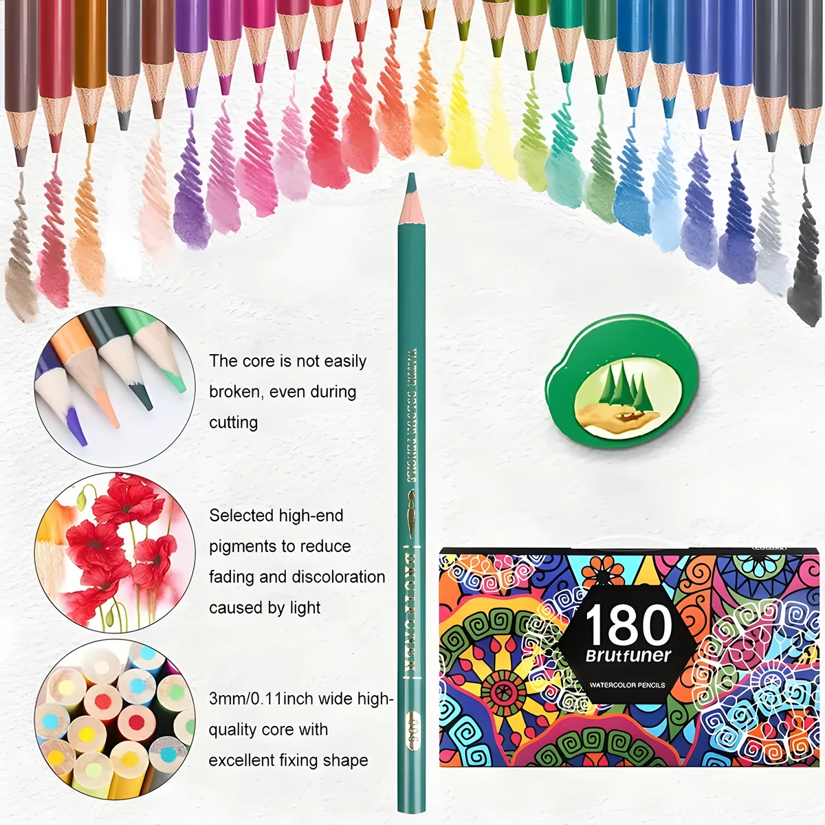 Twist-out wax crayons, 24 colors, Art Story Wooden Colored Pencils Crayons/Water-color  Pens Crayons Water color Supplies Office School - AliExpress