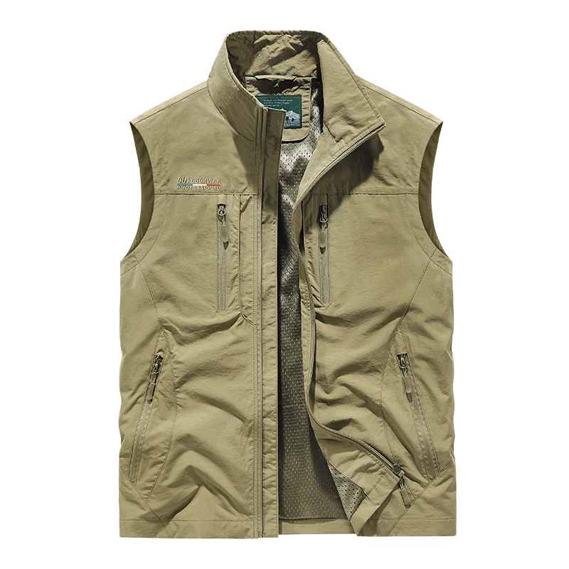 Fisherman Vest Personalized Multi Pockets nylon Cargoes Fishing Journalist Photography Camping Waistcoat