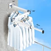 Household Clothing Drying Rack Wall Mount folding Drying Rack Balcony Bedroom Aluminum Alloy Towels Laundry Hanger Space Saver 2
