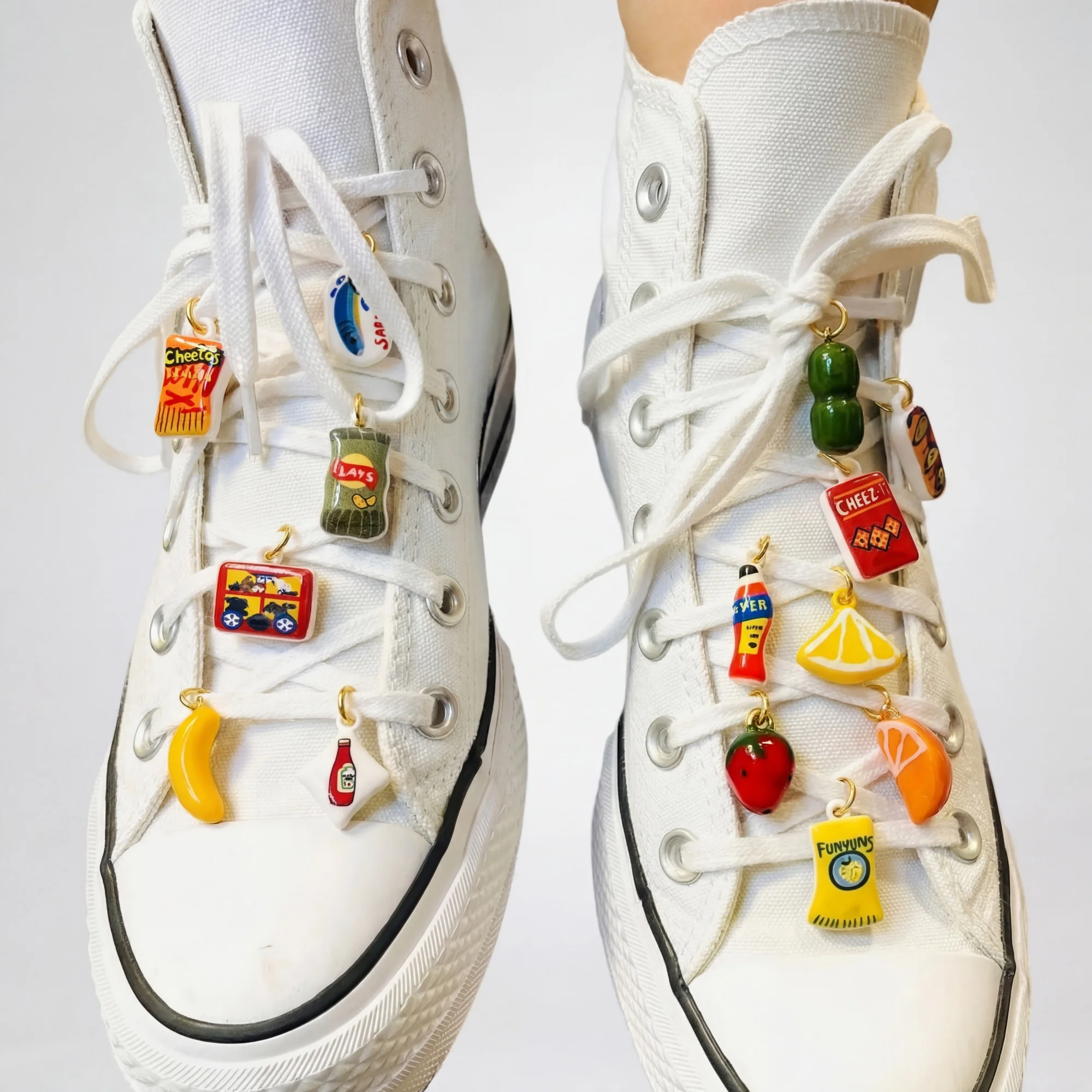 18K Gold-Plated Aesthetic Shoe Charms for Women's Clog Decoration