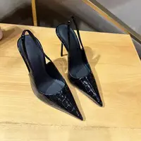 Nouvelles sandales simples à bout pointu et creux, style européen et américain, polyvalentes pour banquets, chaussures pour femmes 2026 Nouveauté 6