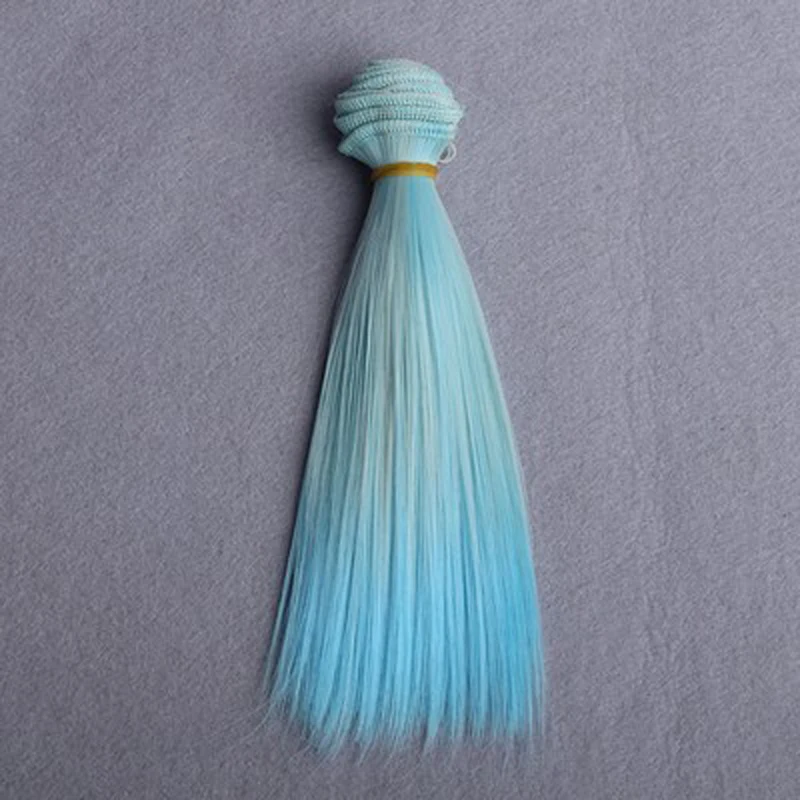 15cm BJD/SD Doll Hair DIY Doll Straight Hair wig for Bjd Rainbow Color Hair bjd wig hair