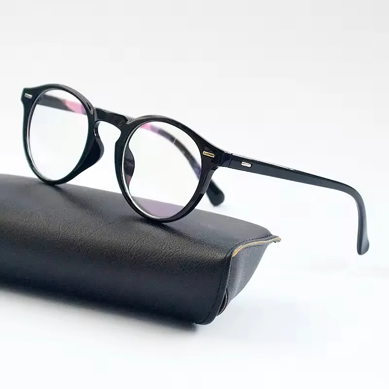 Vintage Round Clear Lens Eyewear Frame – Unisex Fashion Optical Spectacles