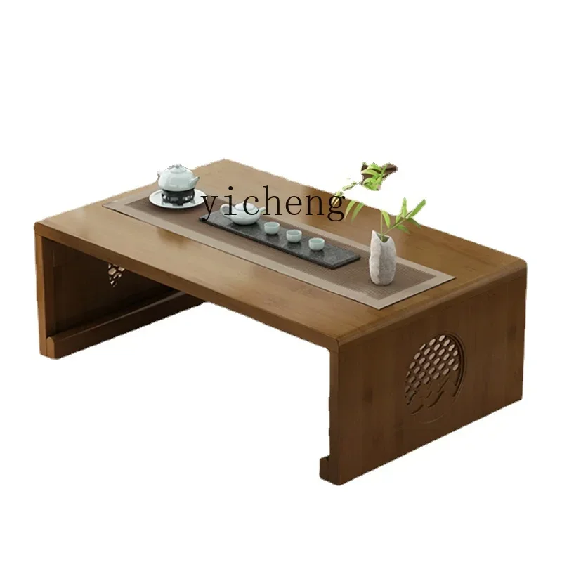 

Zk Bay Window Small Table Solid Wood Tatami Small Low Table Foldable Study Table