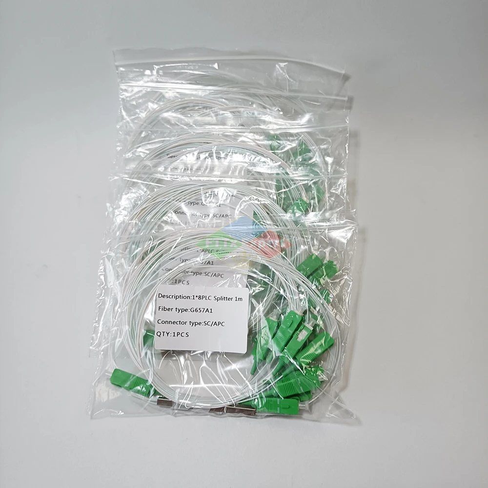 free shipping 50pcs 1X8 PLC Splitter/Fiber Optic PLC spliter/Planar Lightwave Circuit Splitter SC/APC