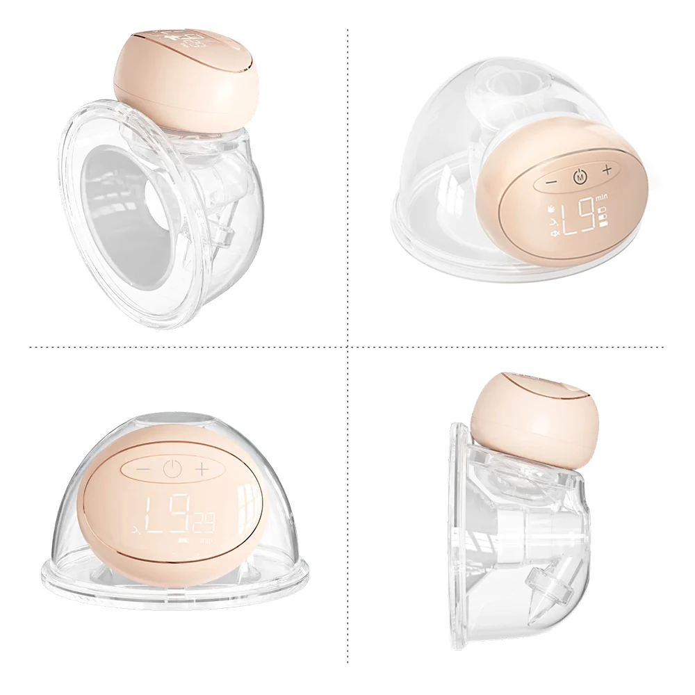 BEBEBAO  P7 Wearable Electric Breast Hands Free Milk Pump LED 3 Modes 10 Levels of Suction 240mL Capacity Food-grade Material 2