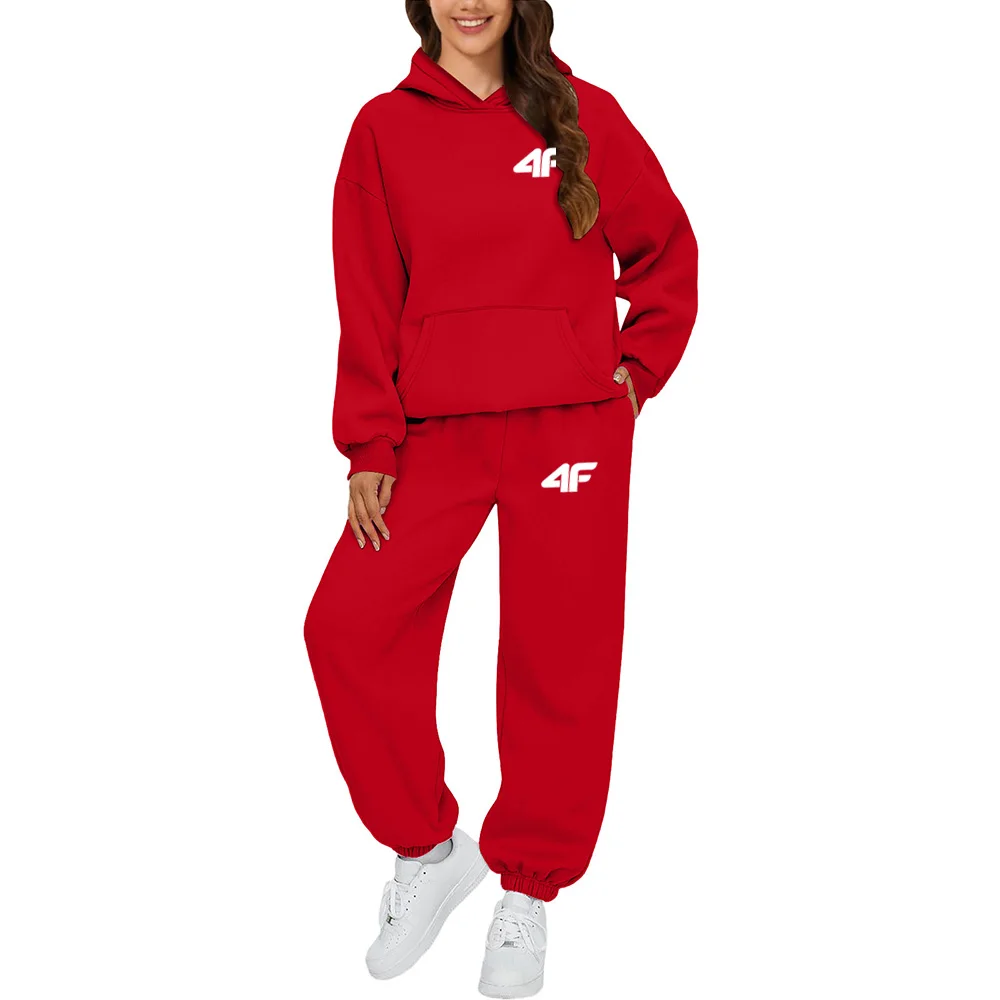 Tracksuit Women Winter 2025 Female Pullovers Hoodies+Pants Jogging Woman Two Pieces Set Sports Suit for Women Clothing Outfits 6