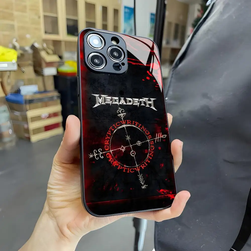 Heavy Metal Rock Band Megadeth Magnetic Attraction Glass Phone Case