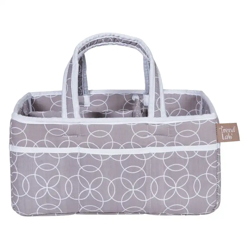 

Gray Diaper Storage Caddy by , 100% Cotton, Portable