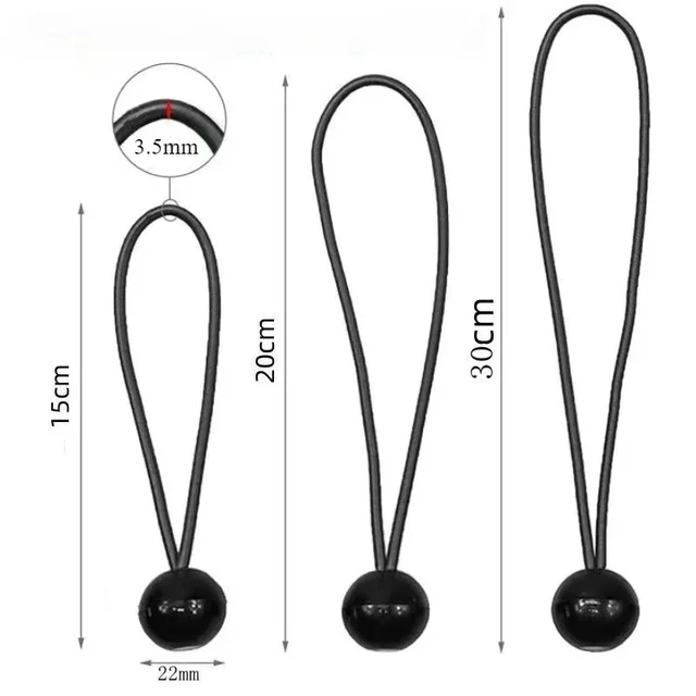 10pcs Storage elastic ball rope Storage Elastic rope Plastic ball Elastic rope Outdoor Camping Canopy Tent fixing 2