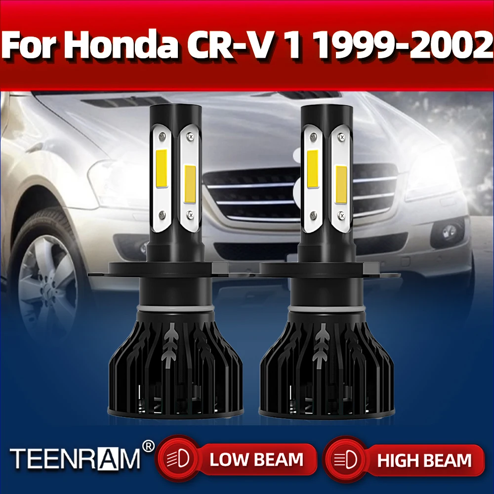 

2PCS 20000LM H4 LED Headlight Bulbs Canbus Car Headlamps 12V 6000K White Auto Lamps 12V For Honda CR-V 1 1999 2000 2001 2002