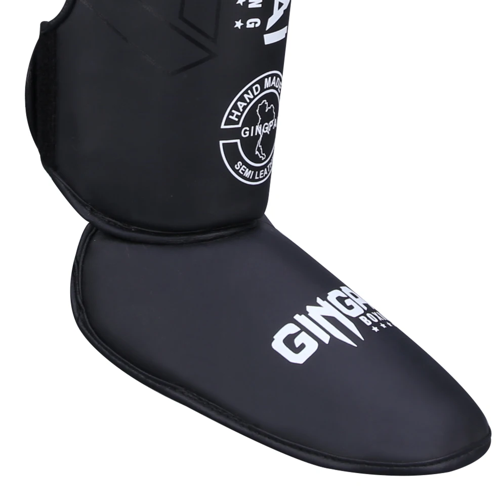1 Pair MMA Boxing Muay Thai Shin Guards Kickboxing Leg Support Shield Equipment Karate Ankle Foot Protection Ankle Legging