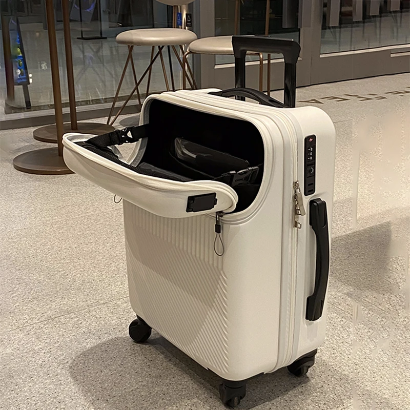 Walizka podróżna bagaż podręczny z kółkami kabina Rolling wózek bagażowy torba męska biznes lekka walizka