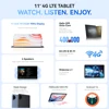 Alldocube iplay 60 pro 11 inch Tablet 6GB+6GB RAM 128GB ROM Android 14 Helio G99 4G LTE+Wi-Fi 90Hz Display 4 Speakers 2